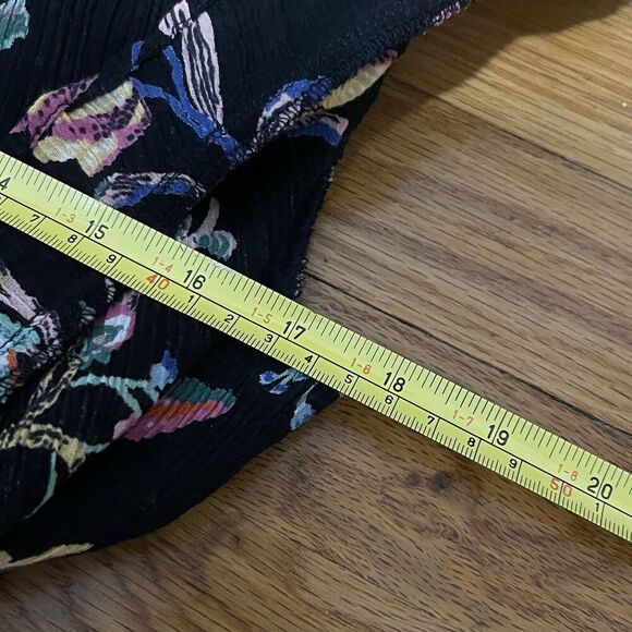 BANJANAN Ruffle Mini Dress Size Medium Multicolor Tropical Vibrant Colorful - Picture 6 of 9